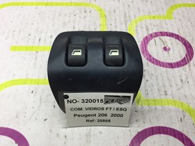 Comando de Vidros Frt / Esq Peugeot 206 de 2000 - Ref OEM :  25858